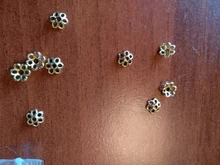 Cuentas de pétalos de flores chapadas en plata para fabricación de joyería, gorros, suministros de joyería, tapas de cuentas huecas, colgantes para joyería, 6mm, 100/200 Uds.