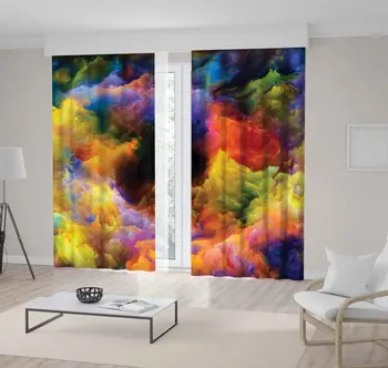 Curtain Abstract Artwork Spiral Pattern Arrangement of Fractal Paint Mountains Nature Yellow Red Blue Green 
Curtain Abstract Artwork Spiral Pattern Arrangement of Fractal Paint Mountains Nature Yellow Red Blue Green