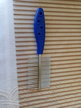 Peine de dos caras para perros, cepillo para quitar el pelo, peine para pulgas, suministros para mascotas gatos, cepillo para piojos