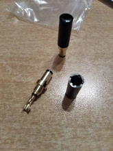 Enchufe de alimentación CC de cobre chapado en oro, 5,5x2,5/5,5x2,1/3,5x1,35mm, conector macho de CC con abrazadera de cable para soldadura, 2 uds.