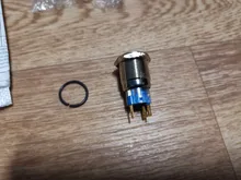 Zusen-Interruptor de botón momentáneo con bocina iluminada, 19mm, ZS19F-11DT/G/12V/N con bocina iluminada