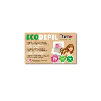 Daen Ecodepil Depilatory strips to the cold wax facial, 32 units/2 Bundles (16ud/package), wax facial 
Daen Ecodepil Depilatory strips to the cold wax facial, 32 units/2 Bundles (16ud/package), wax facial