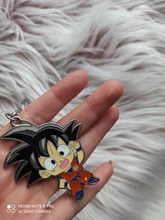 Principales de Anime cadenas hijo de Goku Saiyajin de PVC de 1-7 estrellas llavero Torankusu bañadores espada Soporte para Llavero