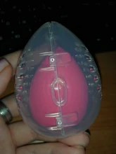 Soporte de esponja de belleza estuche de almacenamiento, maquillaje, licuadora, soporte para esponjas, vacío, cosmético, en forma de huevo, transparente, caja de secado 2020, 1 ud.