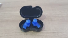 1 par de accesorios de buceo para deportes acuáticos con caja de colección tapones para los oídos impermeables suaves tapones deportivos de silicona para los oídos a prueba de polvo