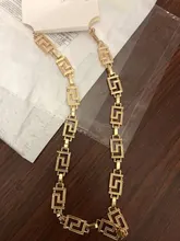 Cadena de cuello corto con hueco de oro de una capa para mujer, collar de joyería Punk retro gótico, novedad