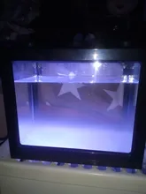 Mini acuario con lámpara LED USB para peces betta, tanque para peces con luz para lucha de peces