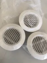 Rejilla de ventilación Circular para interior, conducto de salida de ventilación, tapa de 75mm/100mm/125mm/150mm/200mm para baño, cocina y oficina