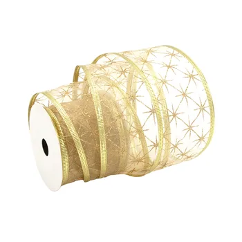91-3081 Ribbon Packing (organza) 63mm * 10 m (gold)
91-3081 Ribbon Packing (organza) 63mm * 10 m (gold)