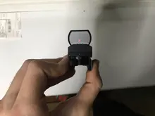 Mira telescópica de 20mm para caza, óptica holográfica de punto rojo, reflejo de mira, 4 retículas, mira táctica, colimador