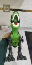 Dinosaurio tiranosaurio grande de 47cm para niños, modelo de Robot de dibujos animados, sonido eléctrico, juguete educativo para caminar