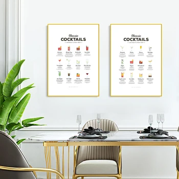 Cocktail Wall Art Prints Classic Cocktails Recipe Chart Poster Kitchen Wall Art Canvas Painting Pictures Cocktail Gift Bar Decor
Cocktail Wall Art Prints Classic Cocktails Recipe Chart Poster Kitchen Wall Art Canvas Painting Pictures Cocktail Gift Bar Decor