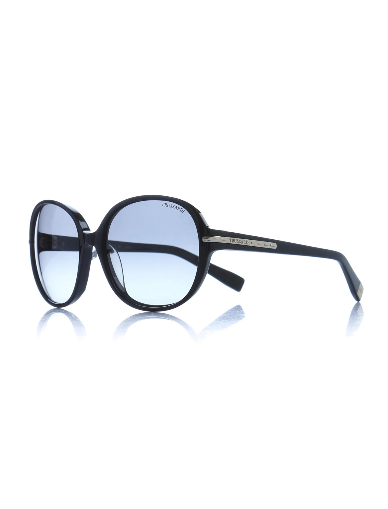 

Women's sunglasses trs 128 48 bk bone black organic oval aval 57-17-135 trussardi