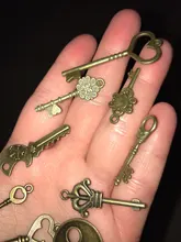 10 Uds. De colgantes de Metal Vintage con dos colores variados para fabricación de joyería Diy, joyería hecha a mano