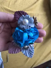 Balleenshiny de cinta para la cabeza con flor para bebé Super nailon suave bebé banda de pelo del bebé chica pelo accesorios para accesorios de fotografía