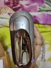 Leeme-grifo extraíble para cocina, grifería moderna chapada en cromo pulido, mezclador de fregadero con caño giratorio de un solo Mango, L4904