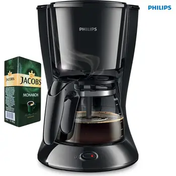 Philips Daily Collection HD7461 / 20 Coffee Machine, 500 gr Jacobs Monarch Filter Coffee Gift
Philips Daily Collection HD7461 / 20 Coffee Machine, 500 gr Jacobs Monarch Filter Coffee Gift