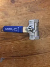 1pc válvula de bola, mujer de acero inoxidable roscado BallValve SS304 BSP 1/4 3/8 1/2 3/4 1 -1/4 1-1/2