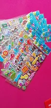 Paquete de pegatinas de animales del zoo para niños, confección de álbumes de recortes con animales, regalo de cumpleaños, 12 hojas por paquete