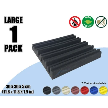 Arrowzoom 1 piece 11.8" x 11.8" x 1.9" Metro Diffuser Panel Tile Studio Sound Absorbing Acoustic Foam Treatment 
Arrowzoom 1 piece 11.8" x 11.8" x 1.9" Metro Diffuser Panel Tile Studio Sound Absorbing Acoustic Foam Treatment
