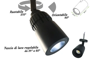 Headlight Led lamp 10W neutral white body black wall ceiling wall light angle adjustable from 24-60 degree 220V
Headlight Led lamp 10W neutral white body black wall ceiling wall light angle adjustable from 24-60 degree 220V