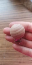 Clip para chupetero libre de BPA de haya, elefante pequeño, forma de corazón, para bebé, DIY, preferidos, 5 unidades