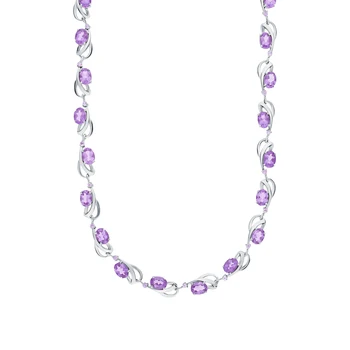 Silver necklace with amethyst sunlight sample 925
Silver necklace with amethyst sunlight sample 925