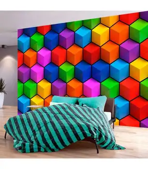 Photo Mural-Colorful Geometric Boxes 
Photo Mural-Colorful Geometric Boxes