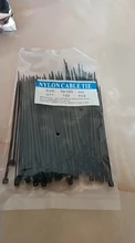 Auto-bloqueo de nylon plástico tie 100 unids/bolsa negro Zip secreto correa de nylon cable tie set 3*100 anillo de sujeción 3X200 de envoltura de cable