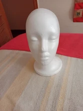 Soporte práctico de espuma para pelucas para cabezas de maniquí, soporte de exhibición para gafas, modelo de cabeza de peluca, envío directo, con soporte para peluca