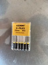 Limas de acero inoxidable K / D / H para uso manual, Material Dental de Canal radicular de 25mm