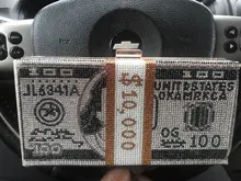 Bolso de cristal con diseño de dólar para la noche, Cartera de mano con diseño de diamantes de lujo, para fiestas, bodas y cenas