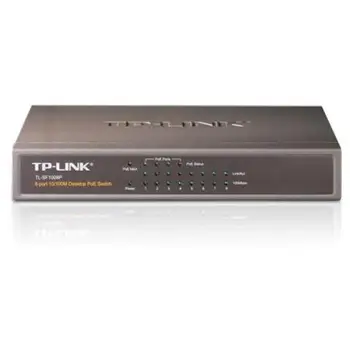 Table Router TP-Link TL-SF1008P RJ45 PoE 1.6 Gbps Black 
Table Router TP-Link TL-SF1008P RJ45 PoE 1.6 Gbps Black