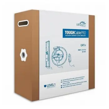 Reinforced Exterior Network Cable Category 5e UBIQUITI TC-PRO Level 1 305 m Black
Reinforced Exterior Network Cable Category 5e UBIQUITI TC-PRO Level 1 305 m Black