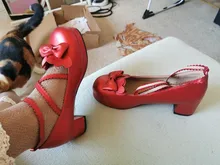 Zapatos Mary Jane de correa cruzada Lolita para mujer, tacón grueso para fiesta, boda, arco de Cosplay, tacones de princesa, uniforme japonés JK