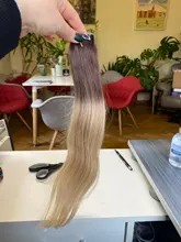 Neitsi-Cinta de cabello humano Remy, extensiones de cabello humano de doble estiramiento, cinta adhesiva de EE. UU., trama de piel Invisible recta, Color Balayage de 16 y 20