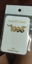 Collar de acero inoxidable con número de año para mujer y niña, Gargantilla con letras del 1987 al 2010, regalo de cumpleaños