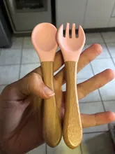 3 unids/set alimentación de bebé de la placa de la cena de alimentación vajilla con silicona succión Copa cuchara de madera de los niños de mercancías