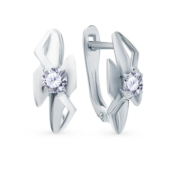 Silver earrings with cubic zirconia sunlight sample 925 test
Silver earrings with cubic zirconia sunlight sample 925 test