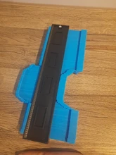 Calibrador de contornos irregulares de azulejos, regla de arco de plástico para medición de curvaturas y laminado de azulejos, plantilla manual de perfil de contorno de 12/14/25cm