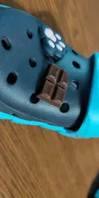 Abalorios de zapato de Chocolate para emulación, Mini accesorios para decoración de zapatos de resina realistas para jardín, regalo de Navidad para Fiesta infantil
