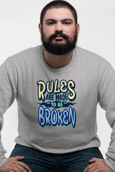 Angemiel Wear Rules Are Made To Be Broken Gray Men 'S Sweatshirt
Angemiel Wear Rules Are Made To Be Broken Gray Men 'S Sweatshirt