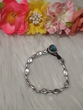 Anslow-pulsera de cristal rosa y azul para mujer, nuevo diseño hecho a mano, cuerda de envoltura, cuentas, regalo, joyería para mujer, LOW0735LB