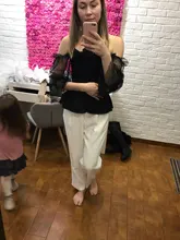 Wsevypo-Blusa Sexy con hombros descubiertos para mujer, camisas con mangas acampanadas de malla, top de manga larga transparente con volantes de encaje