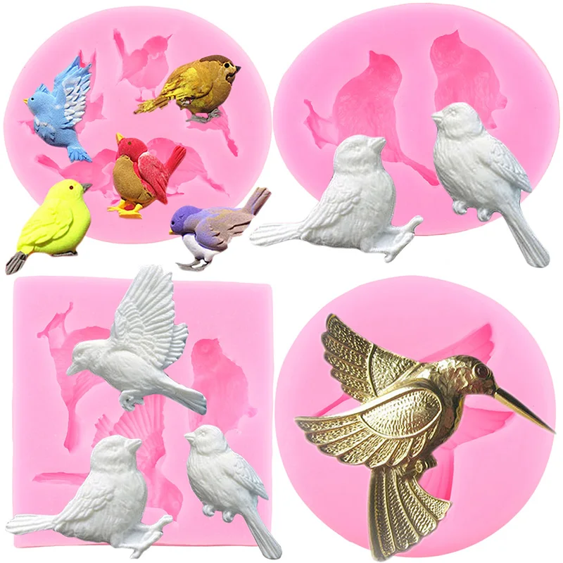 3D Bird Silicone Molds Cupcake Topper Fondant Mold DIY Baking Cake Decorating Tools Candy Clay Resin Chocolate Gumpaste Moulds
3D Bird Silicone Molds Cupcake Topper Fondant Mold DIY Baking Cake Decorating Tools Candy Clay Resin Chocolate Gumpaste Moulds