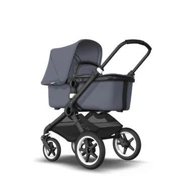Bugaboo Fox stroller 2 in 1 Black/steel blue/steel blue 
Bugaboo Fox stroller 2 in 1 Black/steel blue/steel blue
