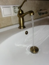 Drain Basin Sink Lavatory Brass-Material Bathroom Antique-Finish Clic-Clac Waterlet Pop-Up