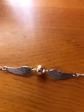 SUMENG-pulsera de bolsillo de Snitch Dorada para hombre y mujer, de moda, alas de tono Retro Vintage, regalo al por mayor, novedad de 2021