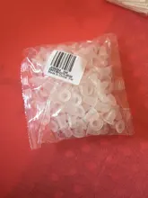 Taza para tinta de tatuaje desechable, soporte de pigmento para cejas, tapas de contenedores, de silicona, tamaño pequeño y grande, 100 Uds.