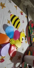 Cute 3D Large Animal Bee Windmill Wind Spinner Whirligig Yard Garden Decor